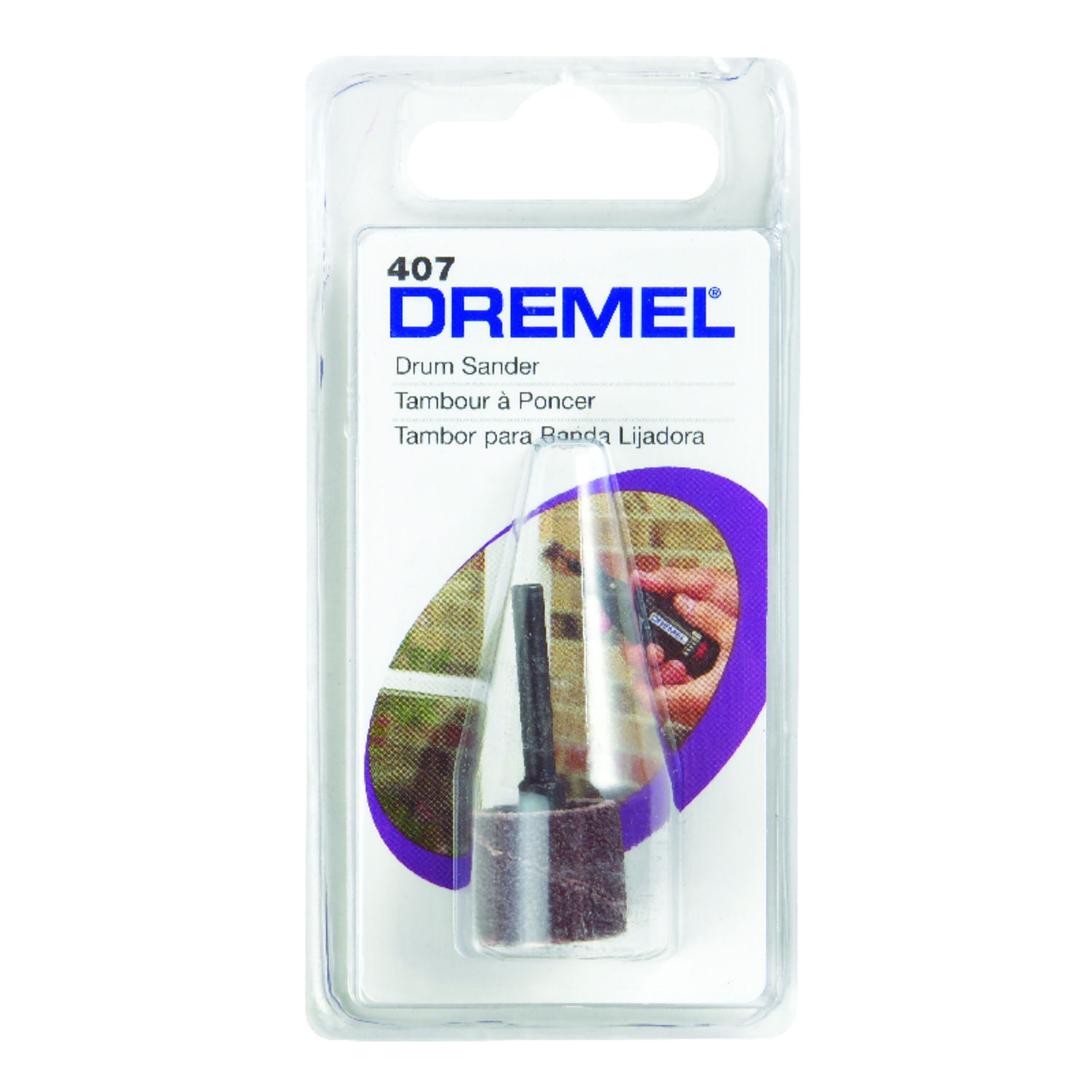 1/2 In. Drum Sander Mandrel With 60 Grit Aluminum Oxide Sanding Band