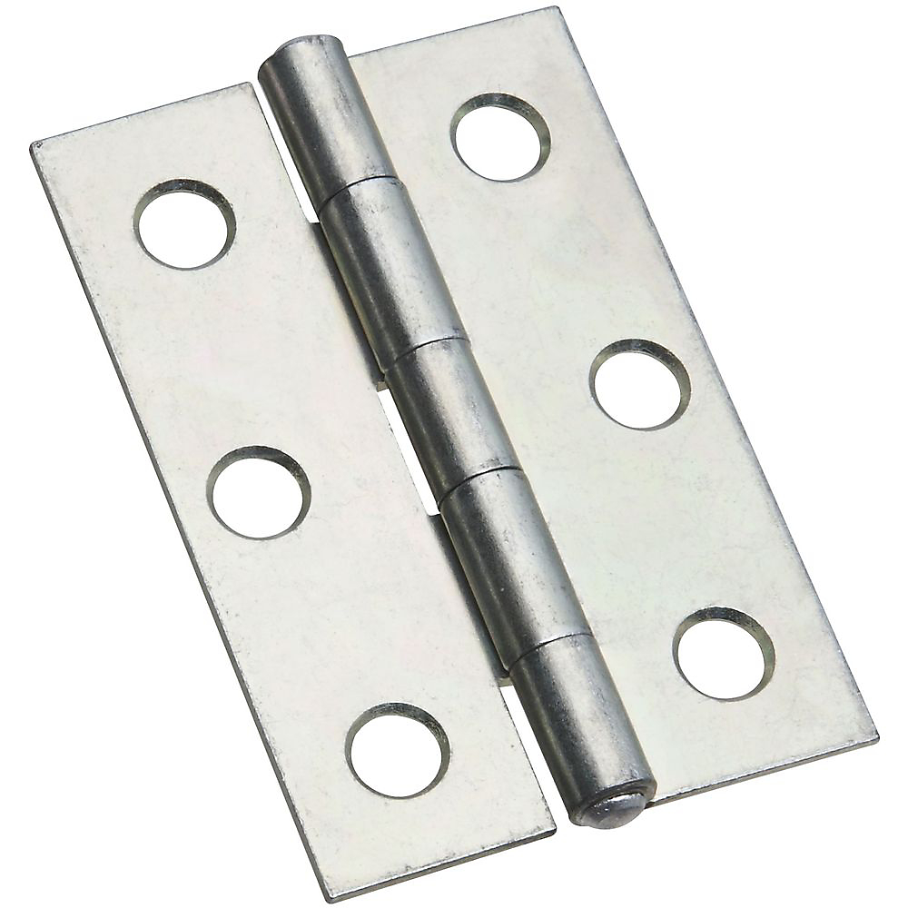 National Hardware 2-1/2 In. Zinc Tight-Pin Narrow Hinge (2-Pack)