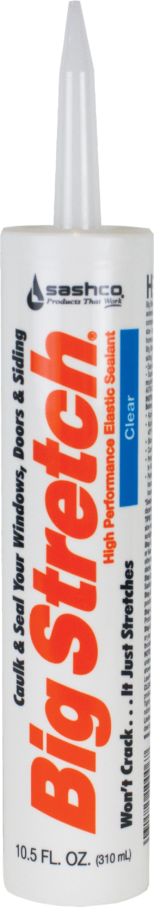 Acrylic Rubber Sealant, Clear, 10.5-oz.