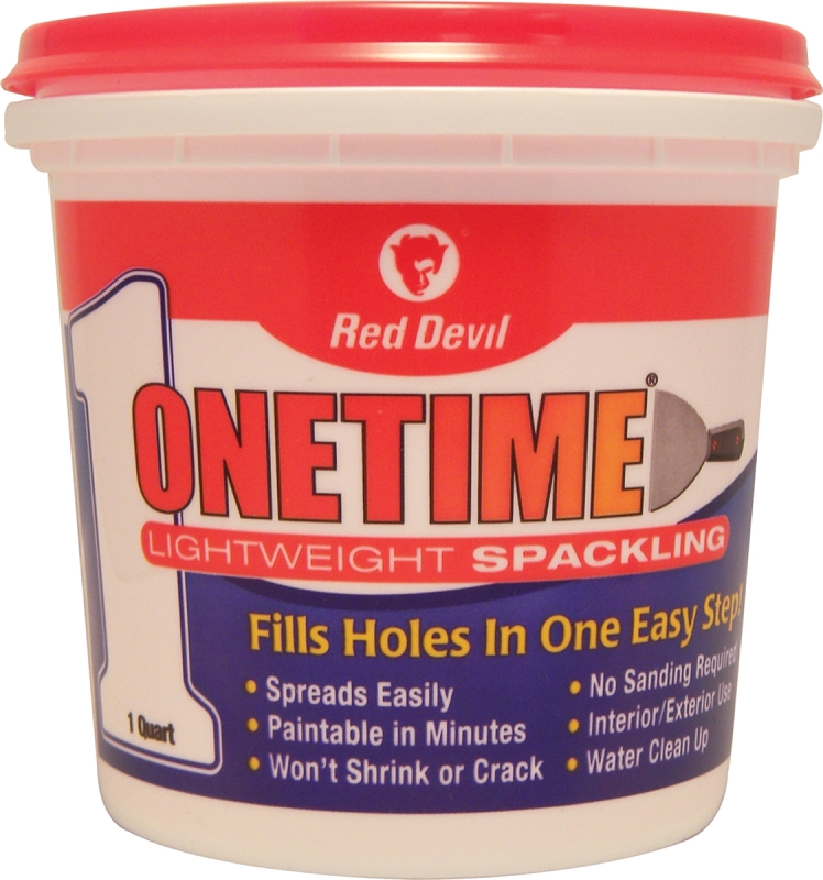 Onetime Lightweight Spackle, Pre-Mixed, Qt.