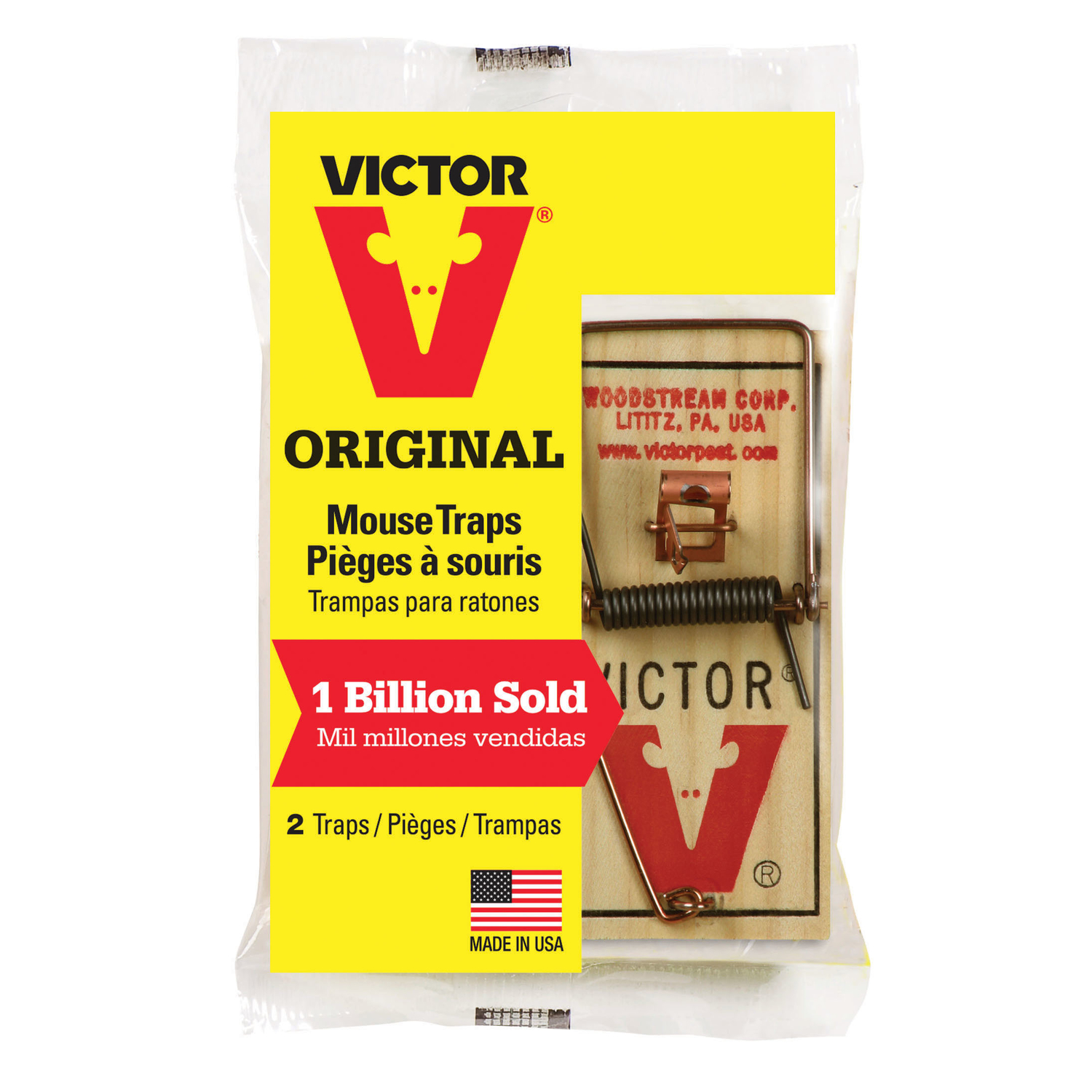 Victor Mechanical Metal Pedal Mouse Trap (2-Pack)