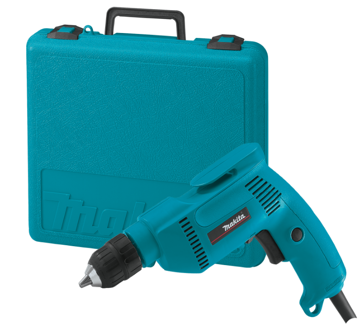 3/8 In. 4.9-amp Keyless Electric Drill With Tool Case And Variable Speed