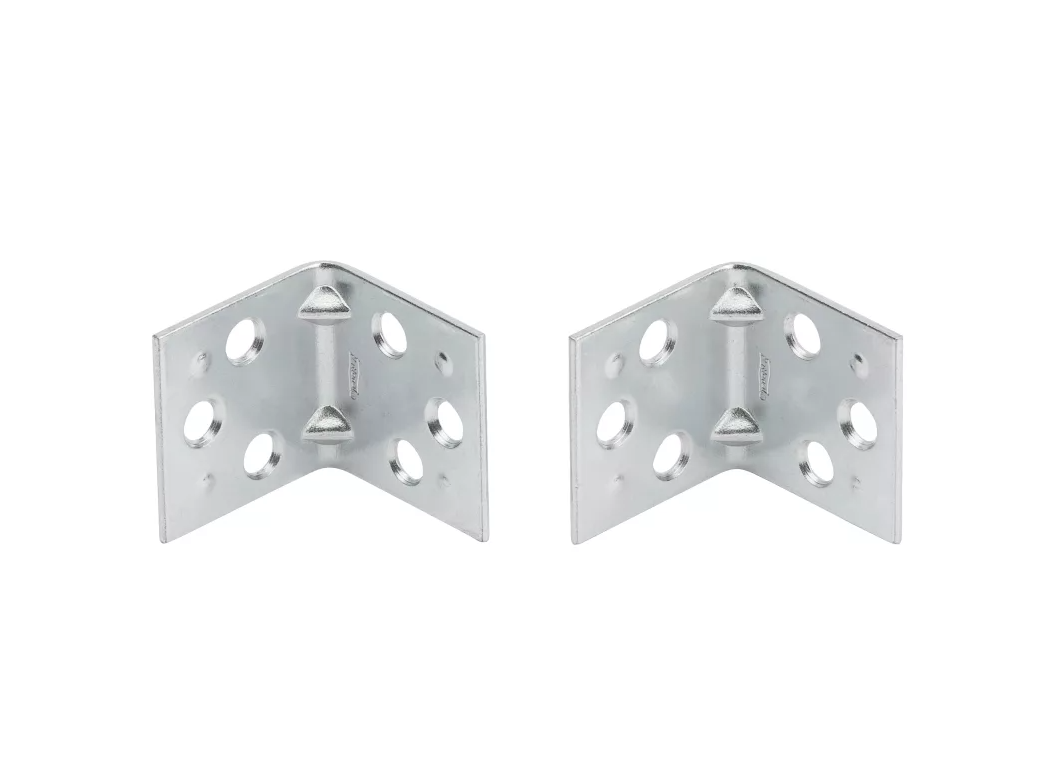 National Hardware 1-1/2 In. x 1-1/2 In. Double Wide Zinc Corner Brace (2-Count)