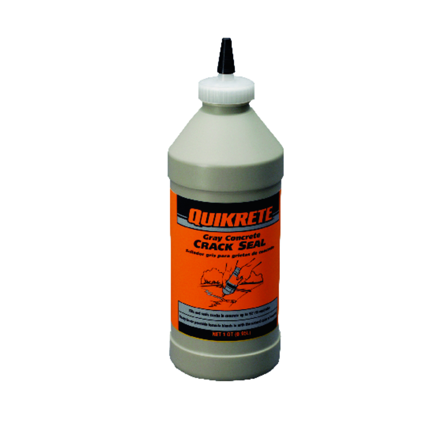 Gray Concrete Crack Sealant, One Quart Container, Durable Waterproof Repair