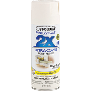 Painter's Touch 2X Spray Paint, Semi-Gloss Ivory Bisquit, 12-oz.