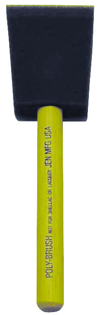 4-inch Poly Foam Brush With Wood Handle For Paint And Varnish Applications