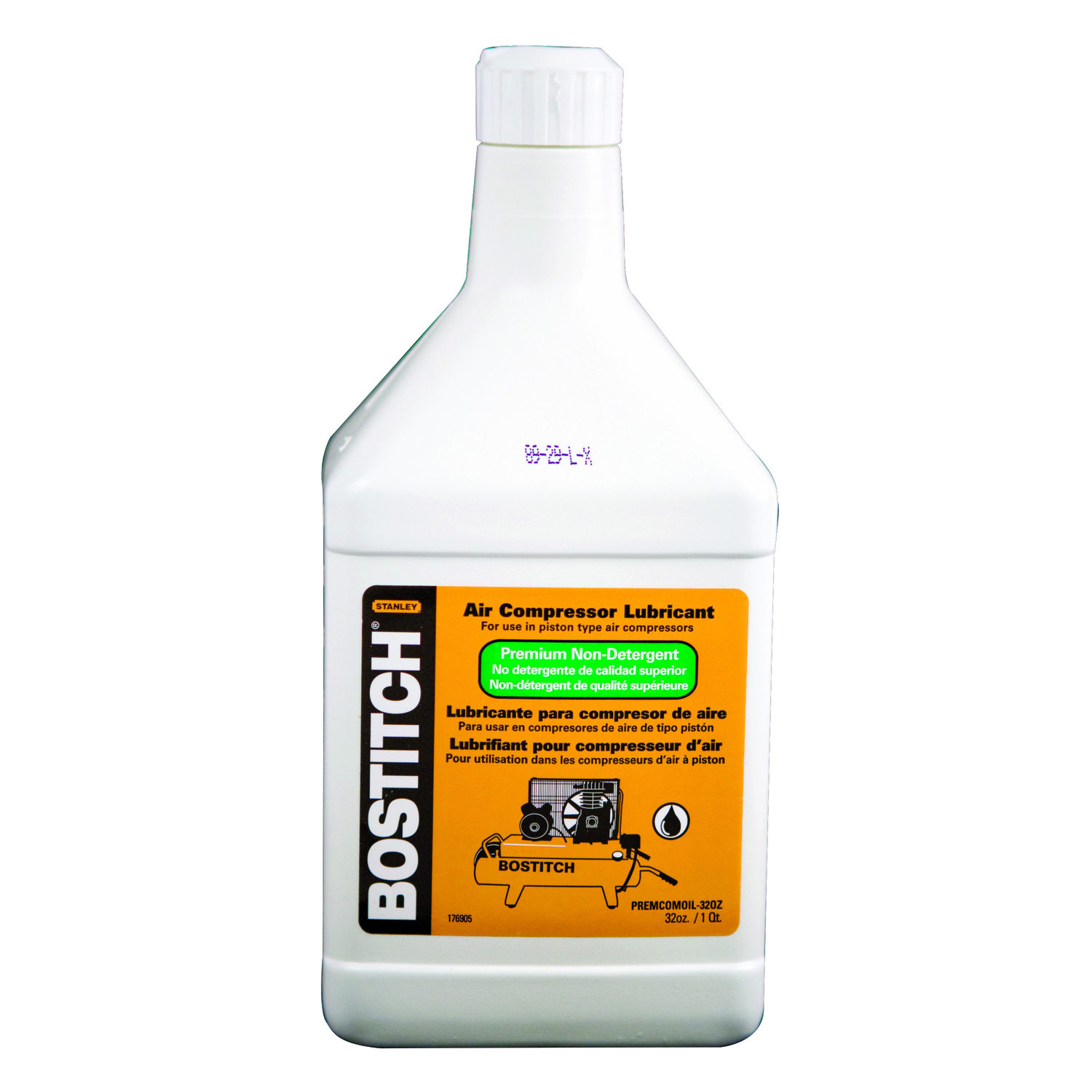 Sae30 32 Oz. Premium Compressor Oil For Piston Type Air Compressors