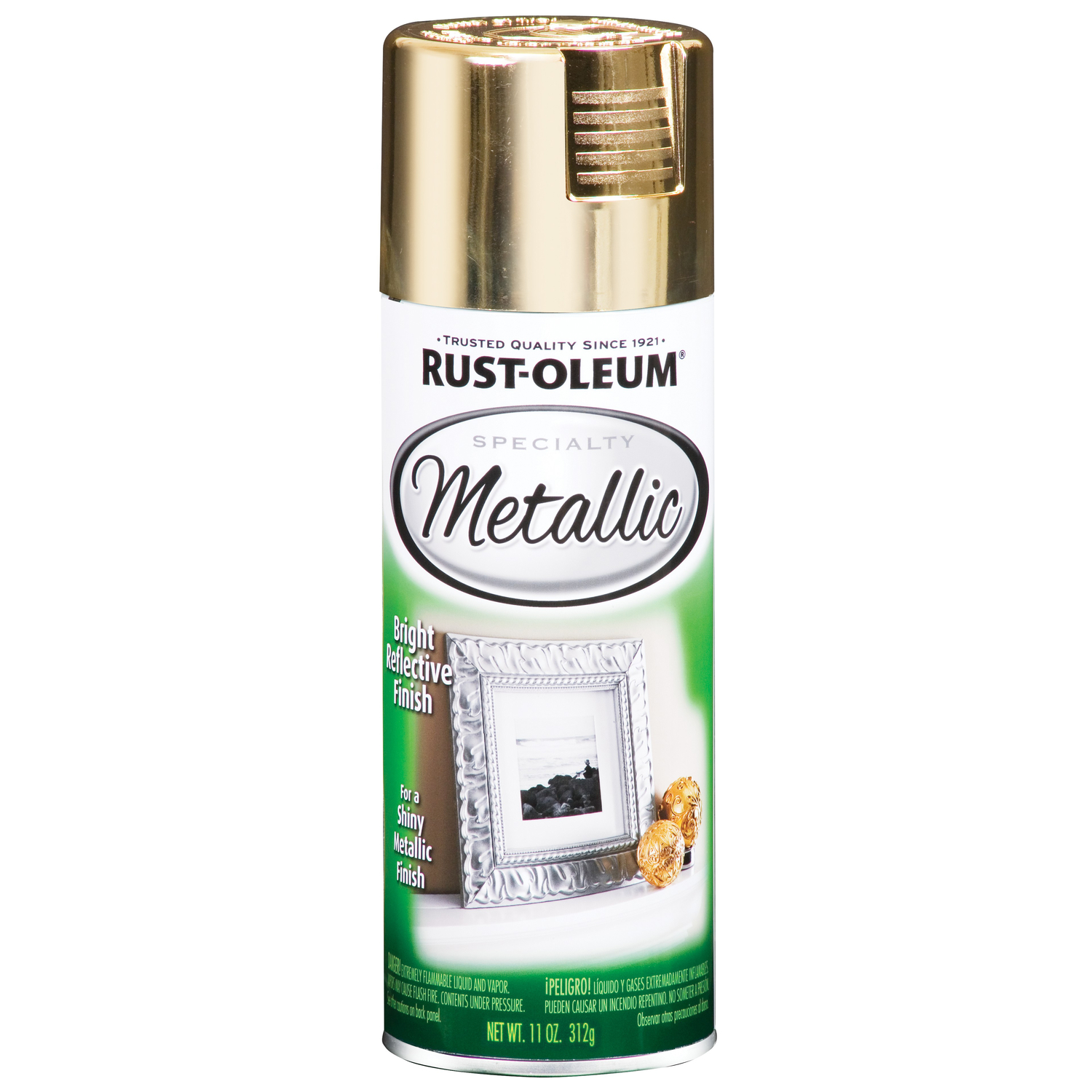 Specialty Gold Metallic Spray Paint 11 Oz - Fast Dry, Reflective Finish