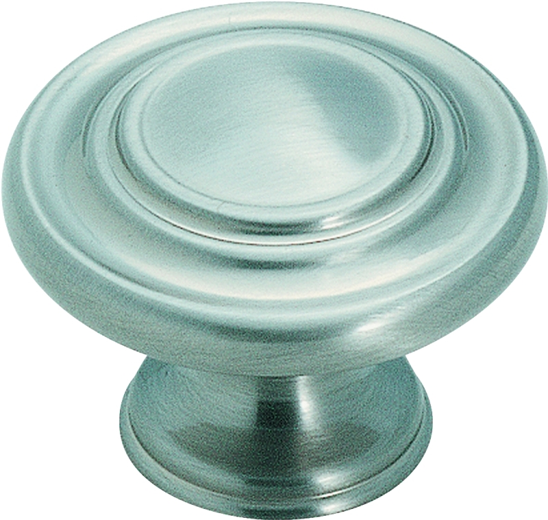 Amerock Inspirations 1.3125 In. Dia. Round Satin Nickel Cabinet Knob