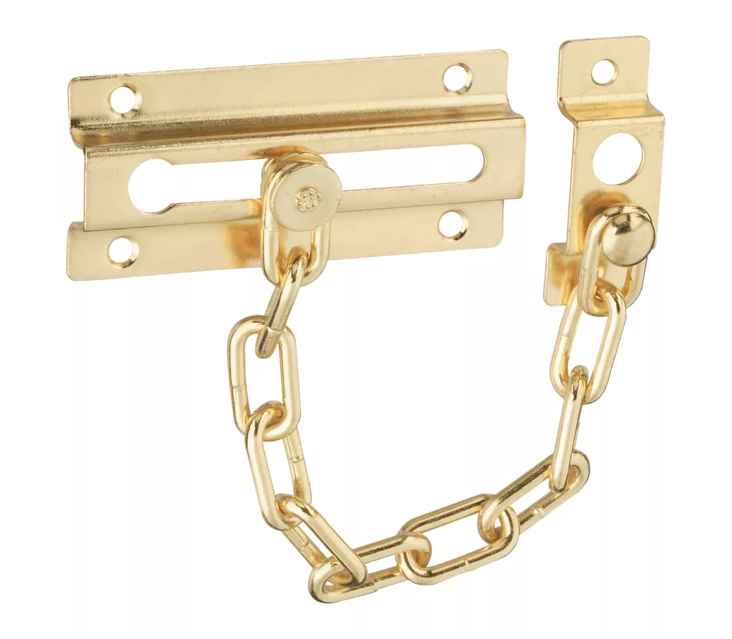 National Hardware Brass Steel Chain Door Lock