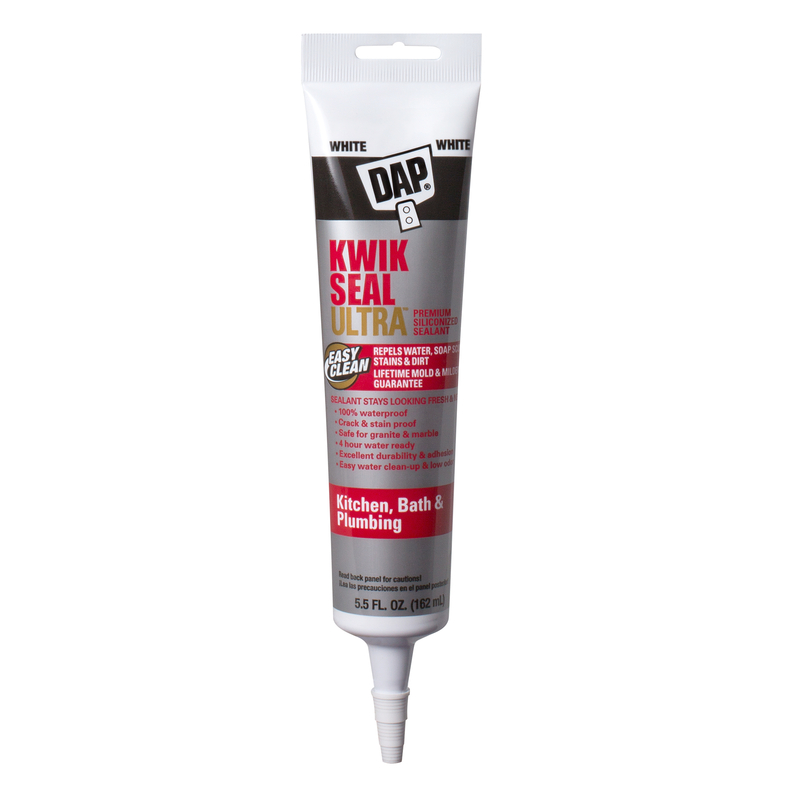Kwik Seal Ultra Kitchen & Bath Sealant, White, 5.5-oz.