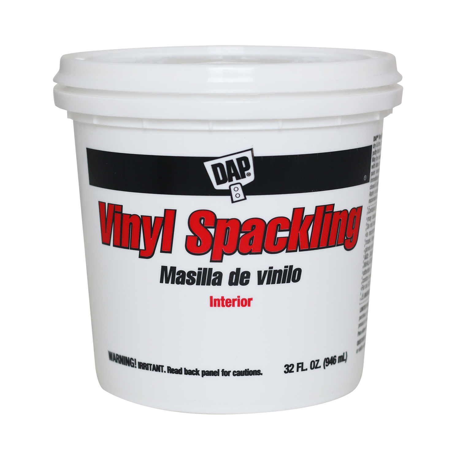 Vinyl Spackling Paste, Qt.