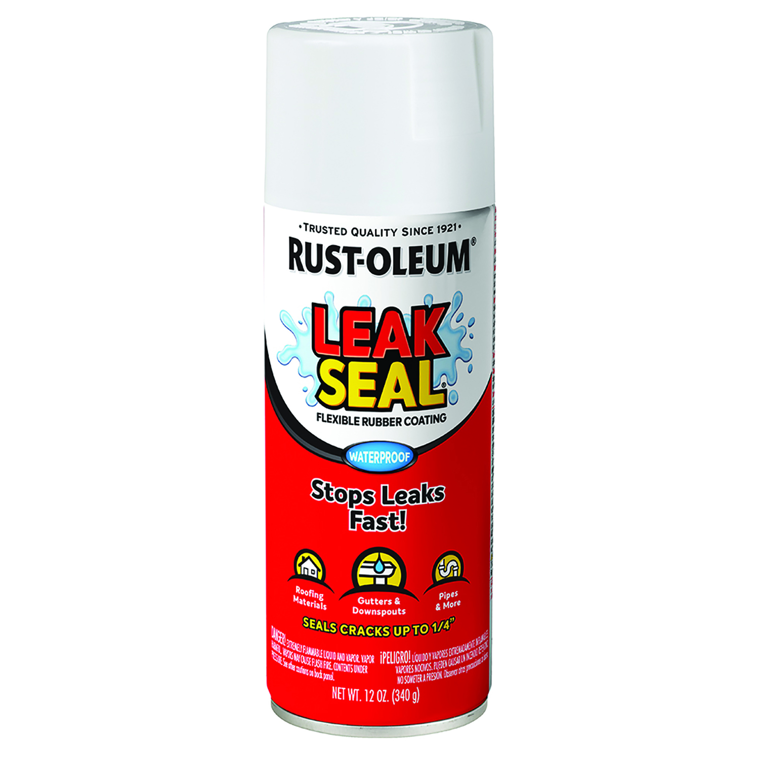 Leakseal 12 Oz. Flexible Rubber Coating, White - Waterproof Sealant