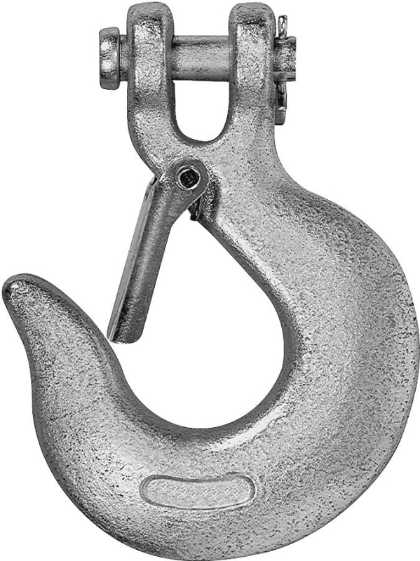 Zinc Clevis Slip Hook with Latch, .25 In.