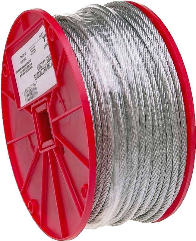 7x19 Galvanized Cable, 1/4 In. x 250 Ft.