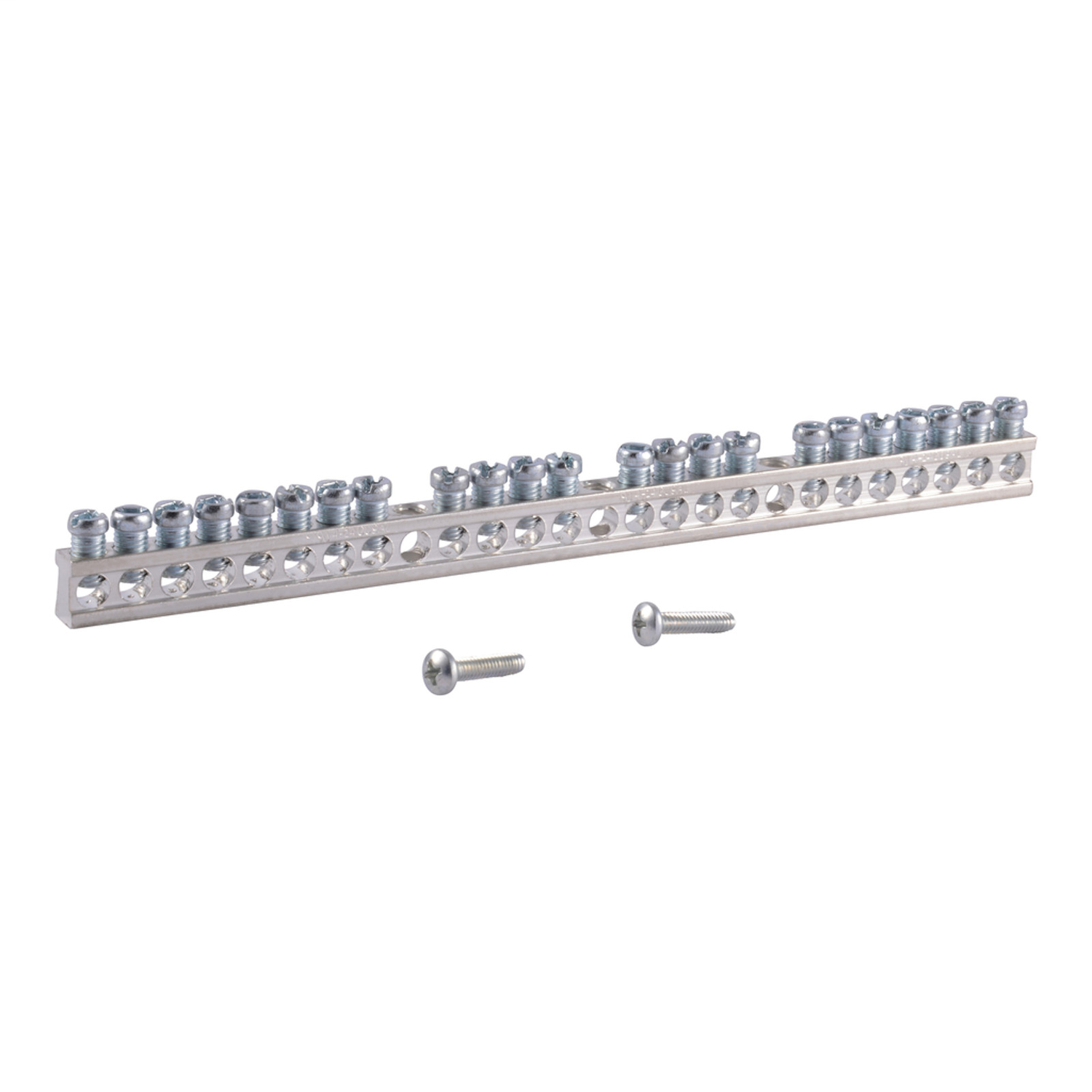 23-Terminal Ground Bar Kit for Electrical Panel Grounding and Bonding