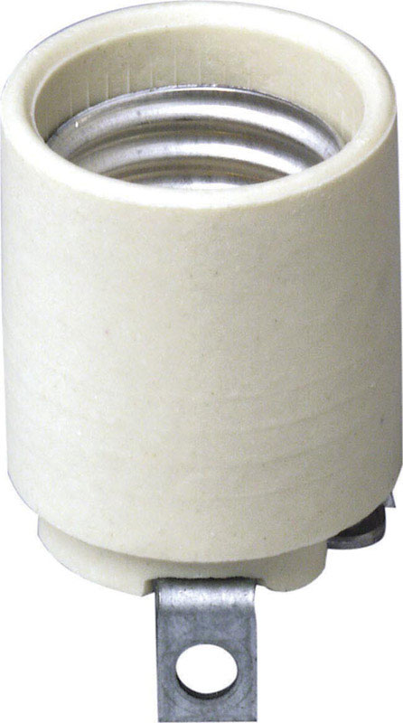 Leviton Keyless Medium Base White Porcelain Lamp Socket