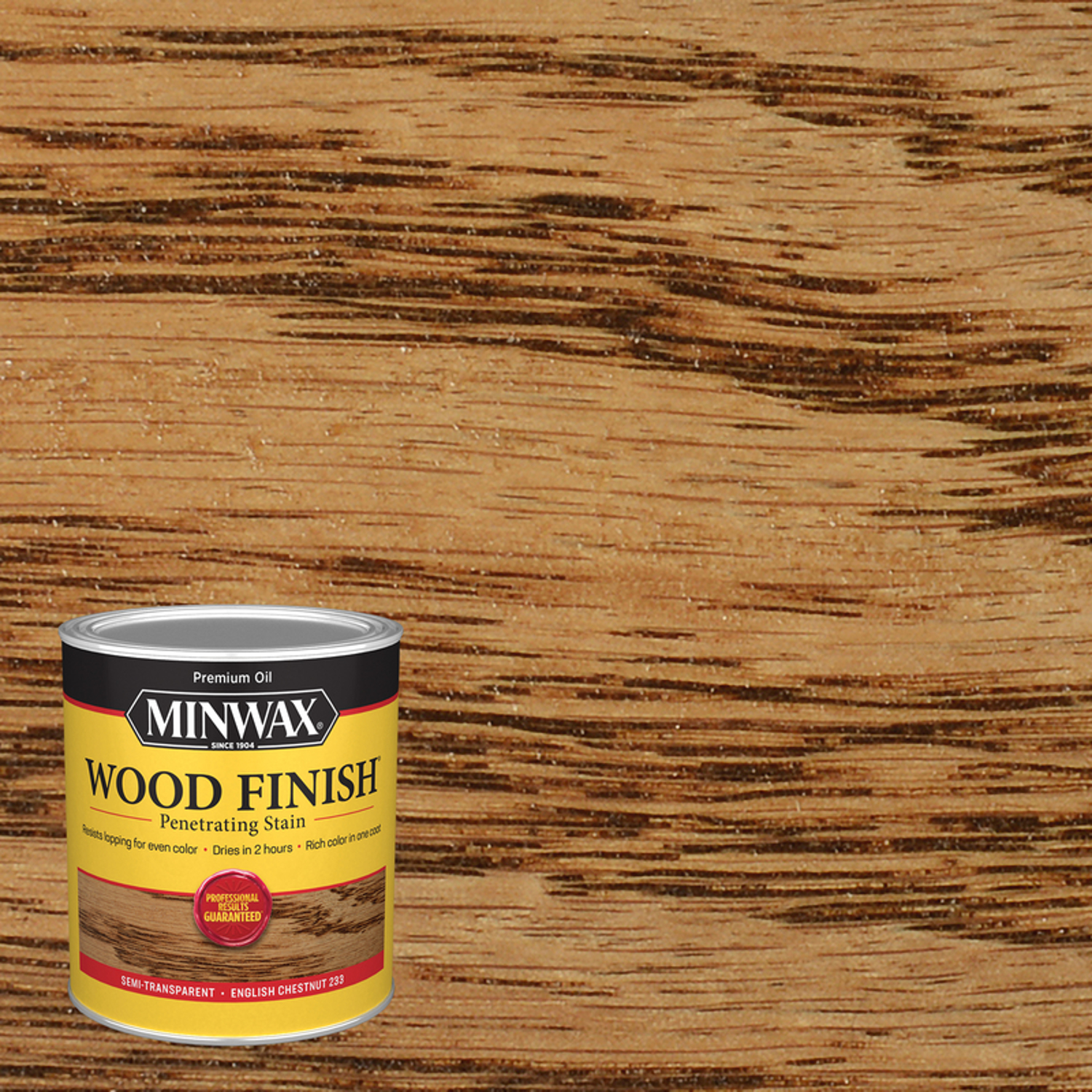 Wood Finish Penetrating Stain, English Chestnut, 1 Quart Oil-based