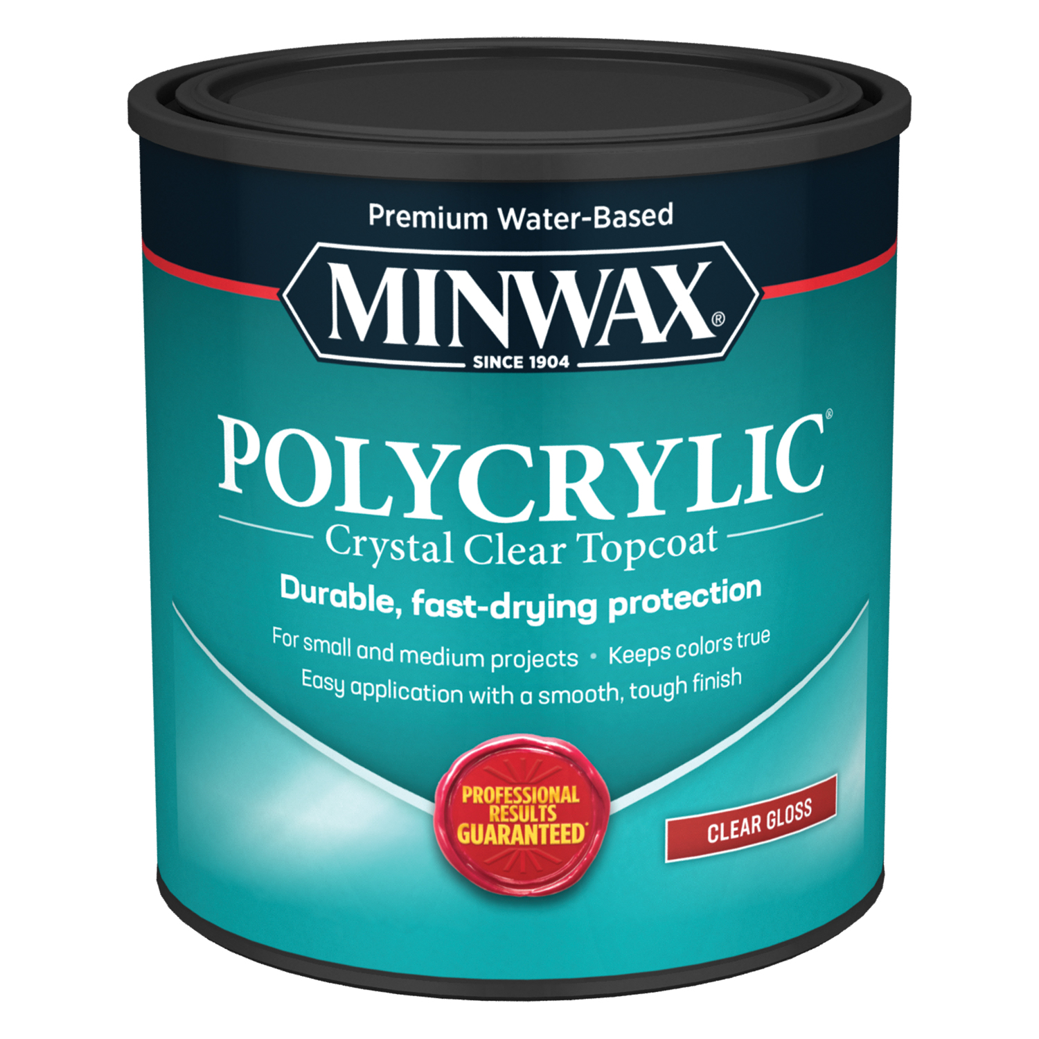 Polycrylic 1 Quart Gloss Water-based Protective Finish For Wood Surfaces