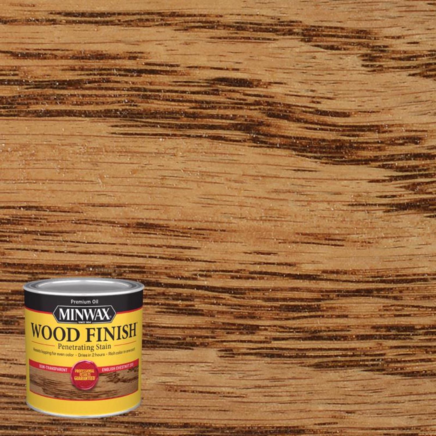 English Chestnut Wood Finish, 1/2 Pt.