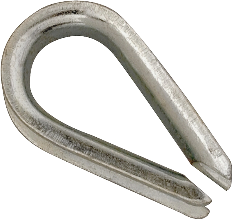 Wire Rope Thimble, Galvanized, 1/4 In.