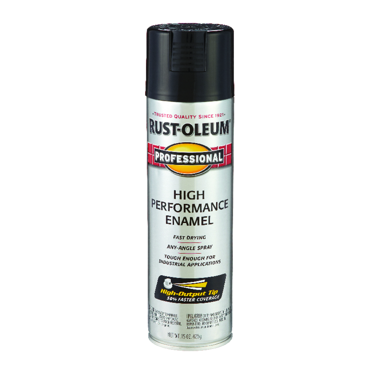 Fast Dry Professional Spray Enamel, Black Gloss, 15-oz.