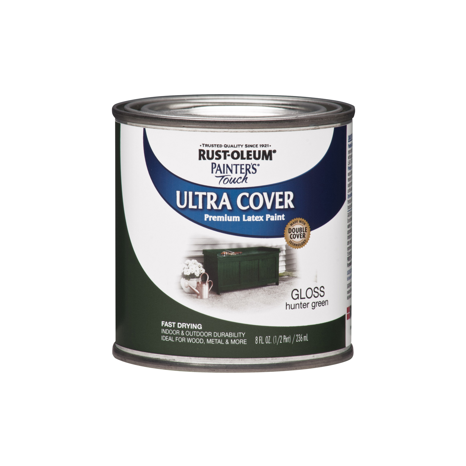 Painter's Touch Ultra Cover Latex Paint, Hunter Green, 1/2-Pint
