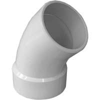4 In. Schedule 40 45 Degree Dwv Pvc Street Elbow