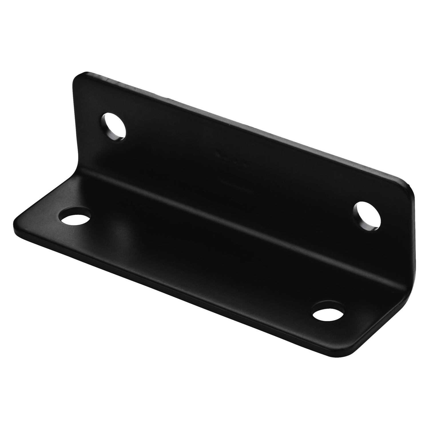 Corner Brace, Black Steel, 5 In.