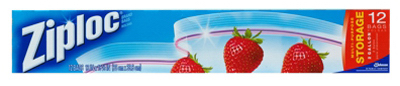 Ziploc 2 Gal. Double Zipper Food Storage Bag (12-Count)
