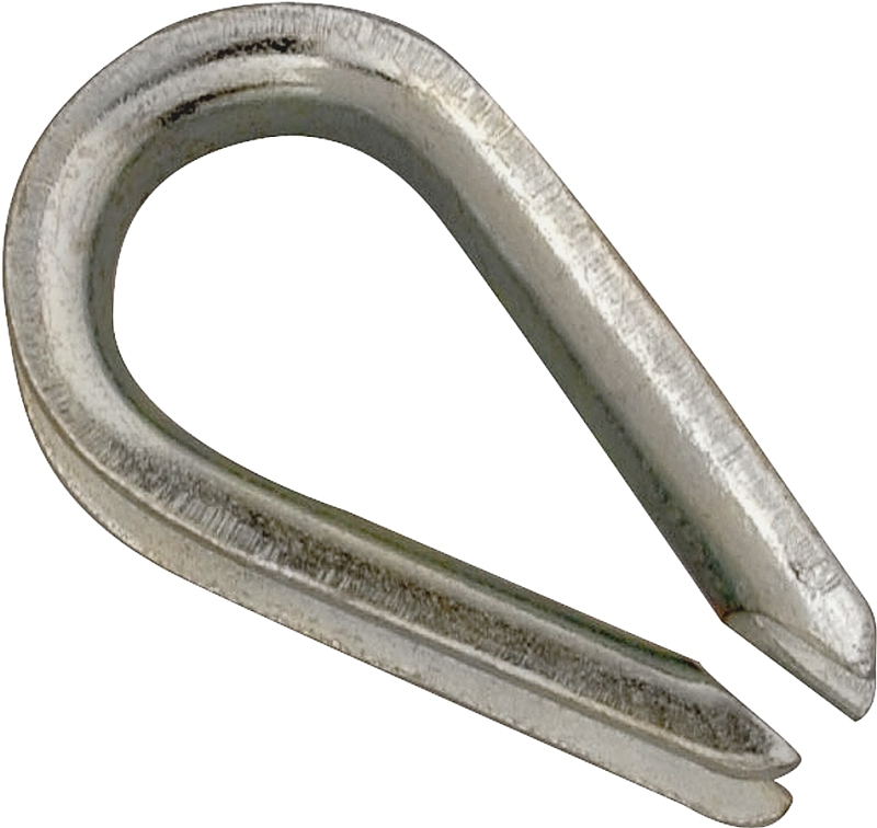 Wire Rope Thimble, Galvanized, 1/8 In.