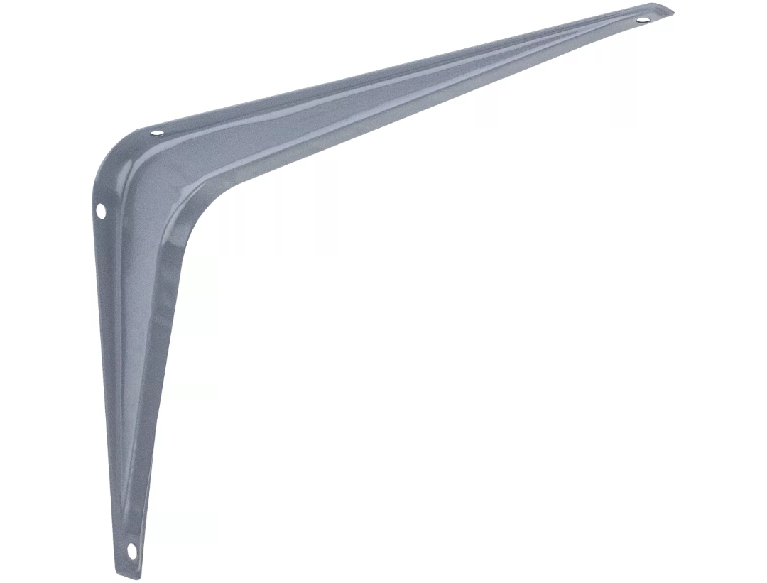 211 6 In. D X 8 In. H Gray Steel Shelf Bracket
