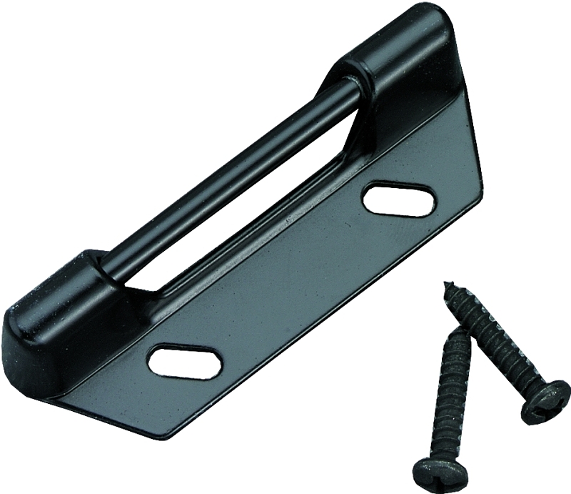 V777stbl Black Replacement Strike Plate For Storm And Screen Doors