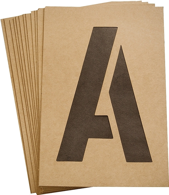 6 Inch Reusable Letter, Number & Symbol Stencil Set - Model St-6