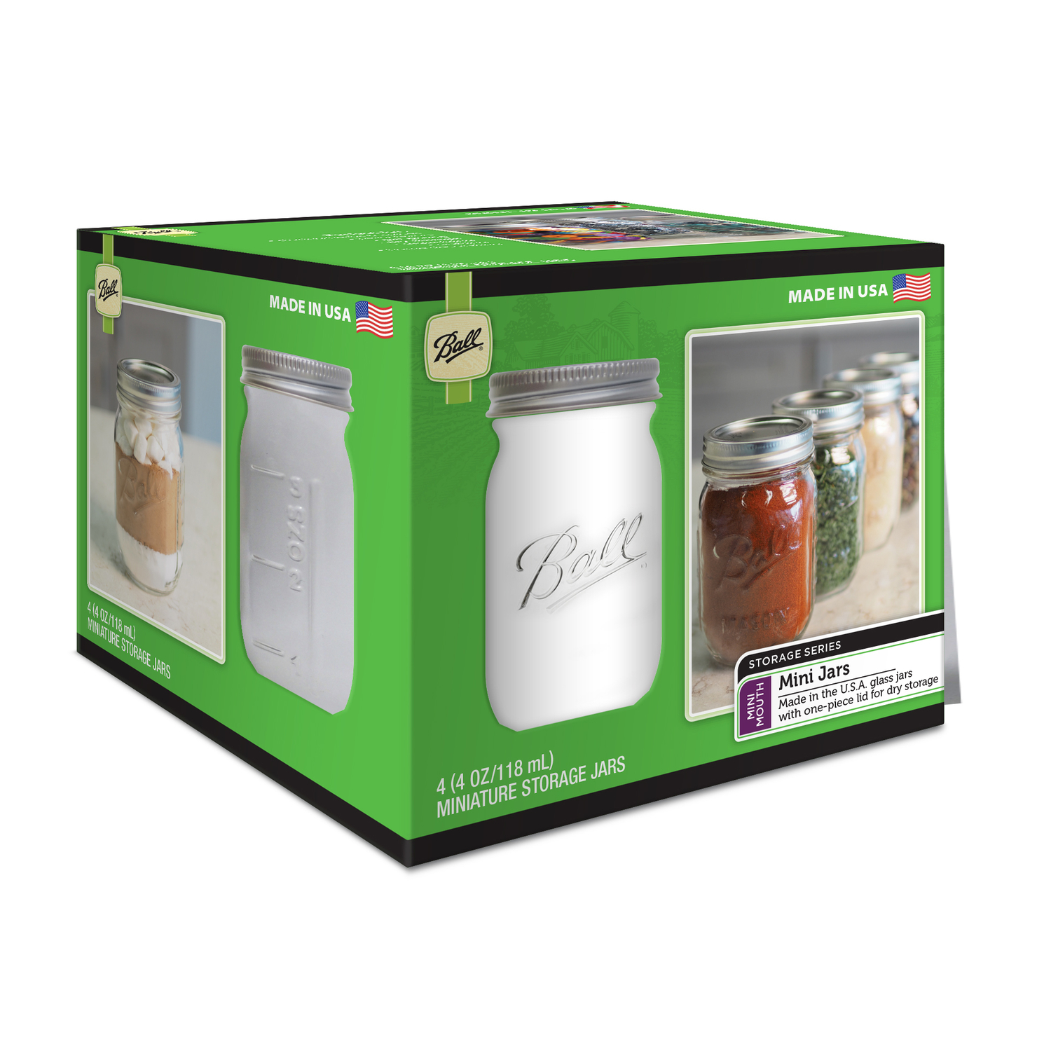 Ball 4 Oz. Miniature Glass Storage Jar Single Count