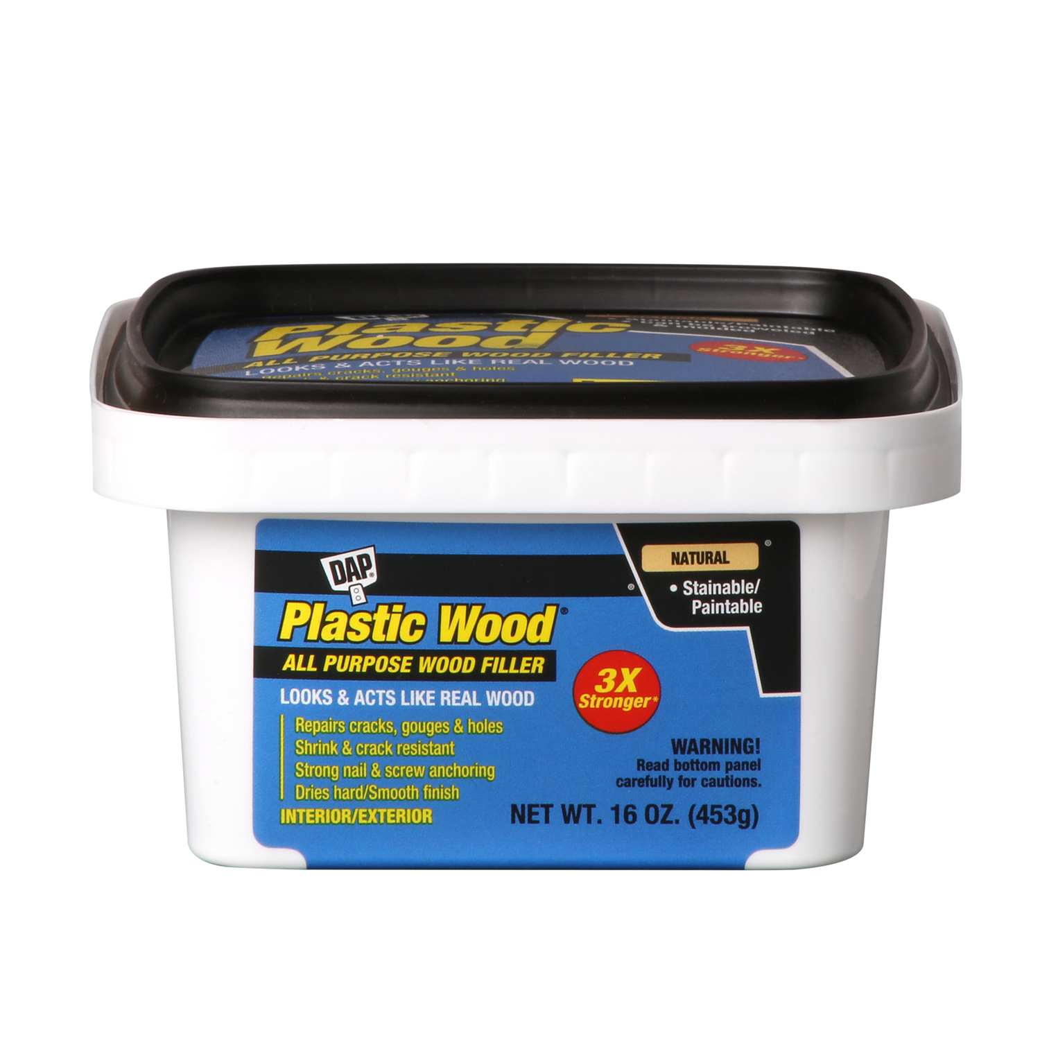 Plastic Wood Latex All-Purpose Wood Filler, 16-oz.