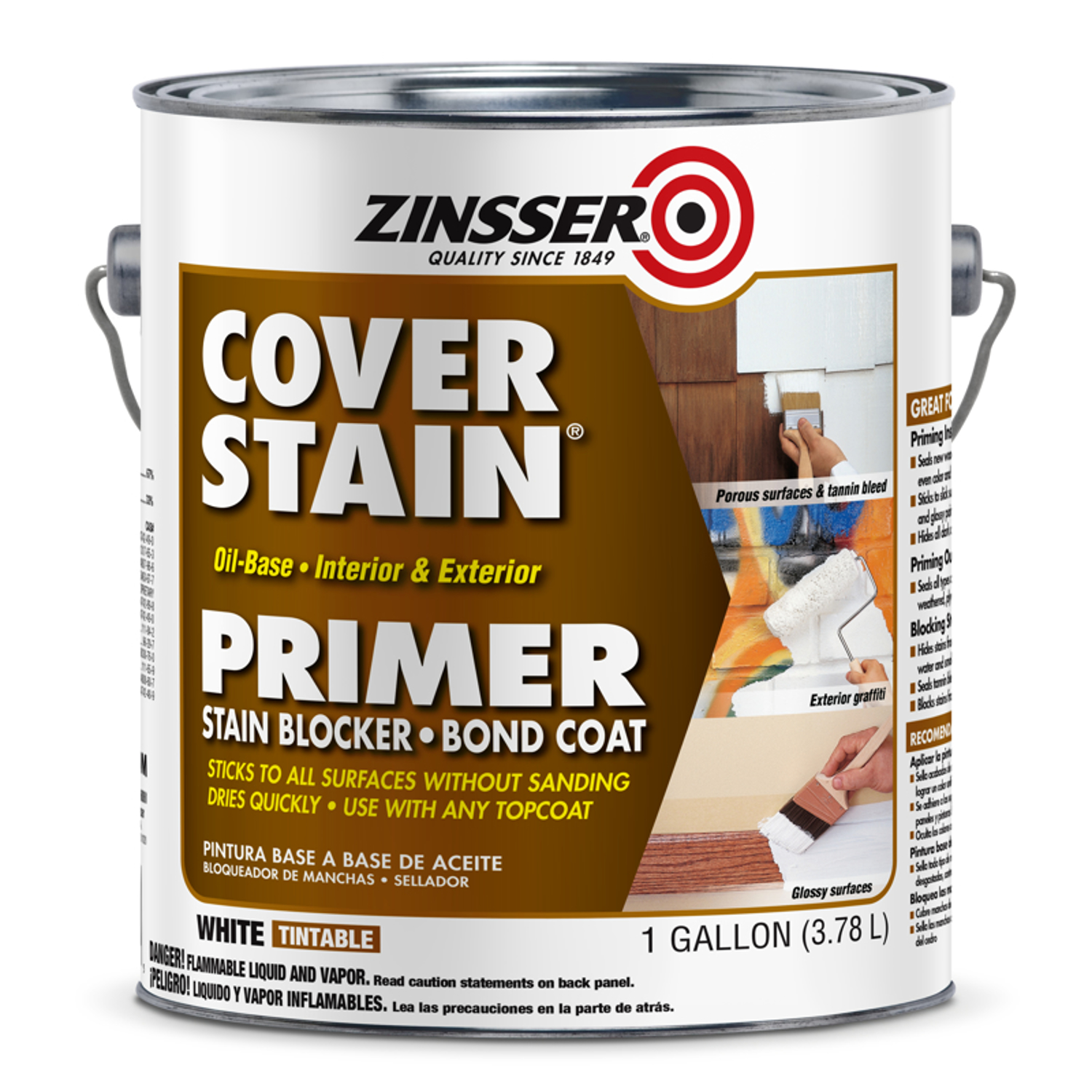 Cover Stain Oil Based Primer Sealer and Stain Killer, 1 Gallon