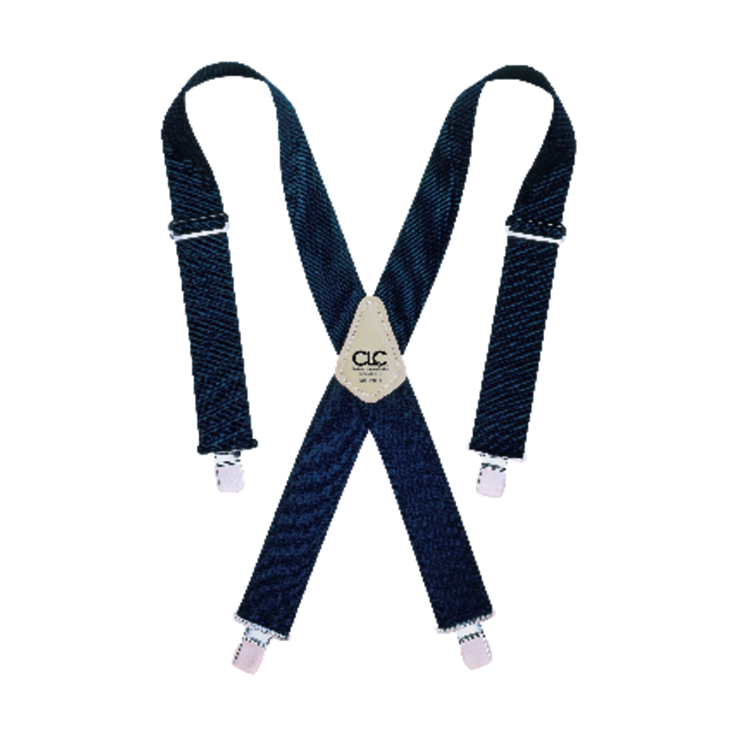 Custom Leathercraft 2-inch Wide Blue Work Suspenders, Model 110blu