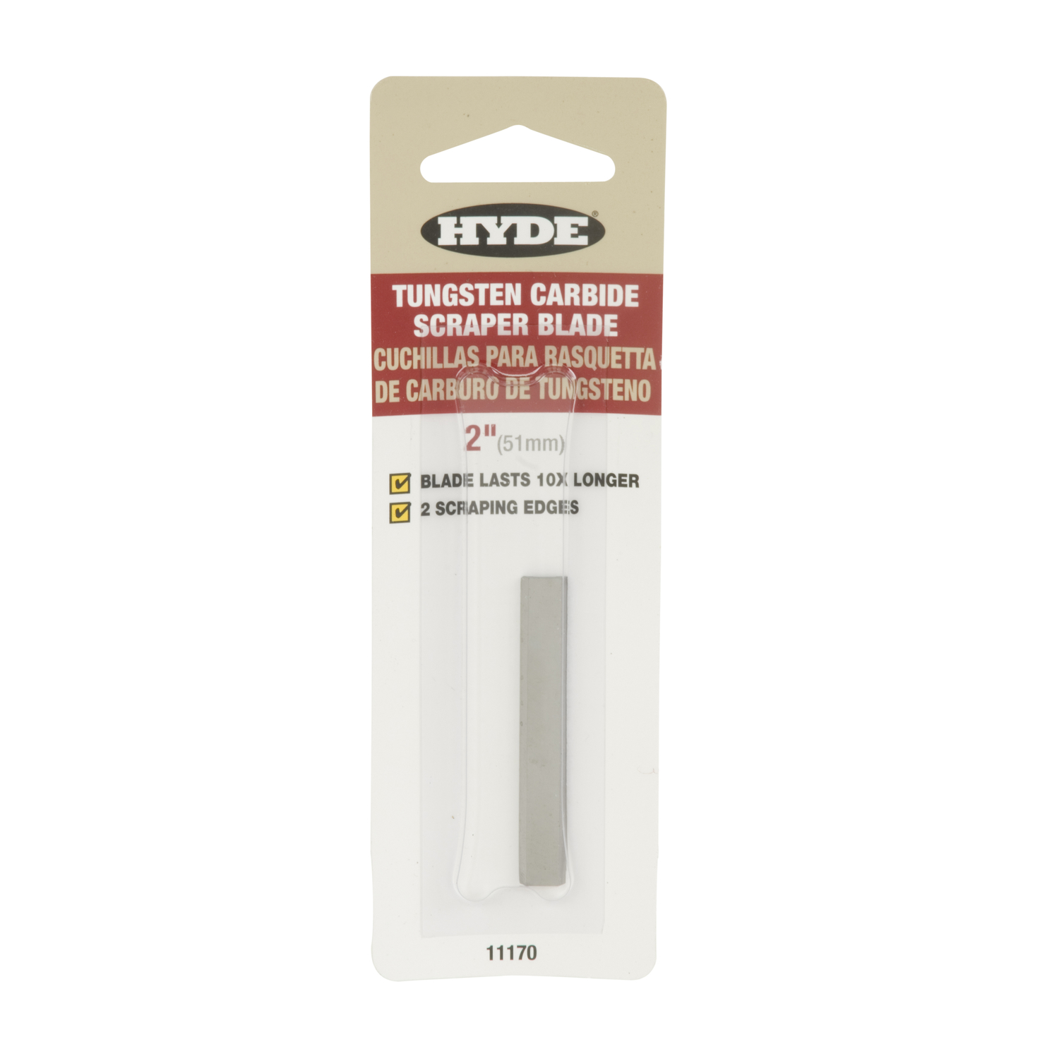 Paint Scraper Blade, Carbide, 2-In.