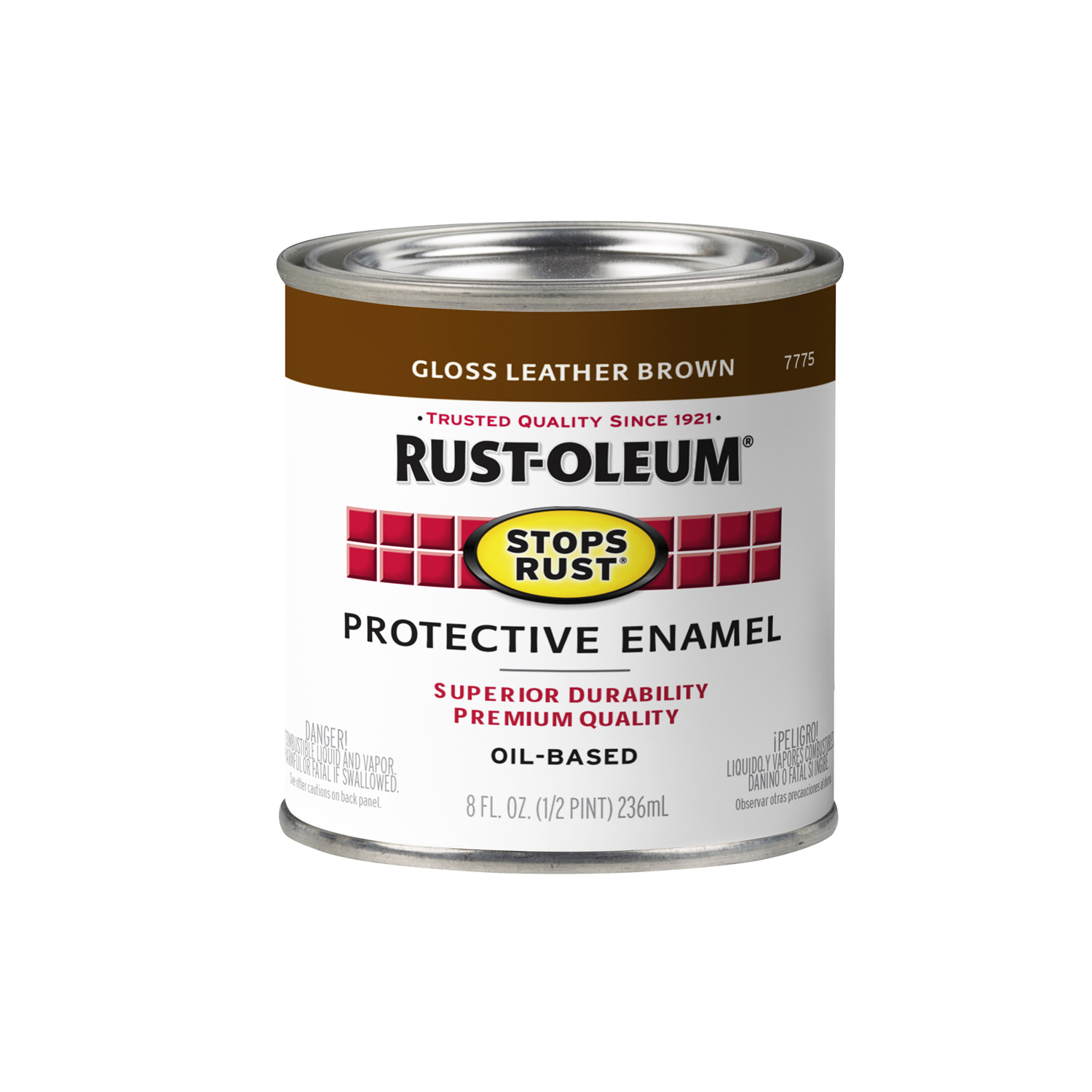 Stops Rust 1/2-Pint Gloss Leather Brown Enamel