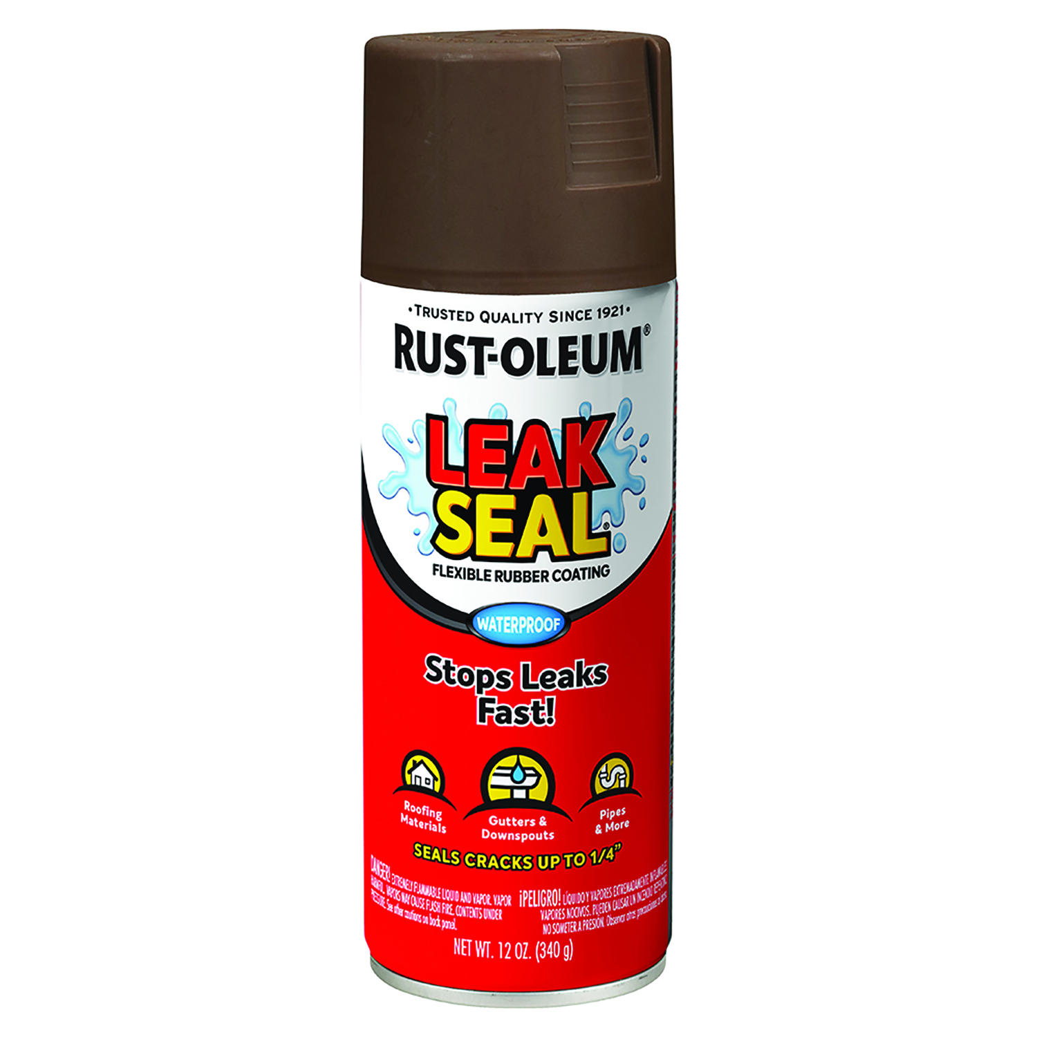 LeakSeal Spray Coating, Brown, 12-oz.