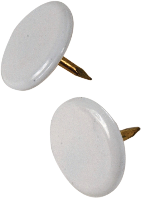 Hillman Anchor Wire White 23/64 In. x 15/64 In. Thumb Tack (40-Count)