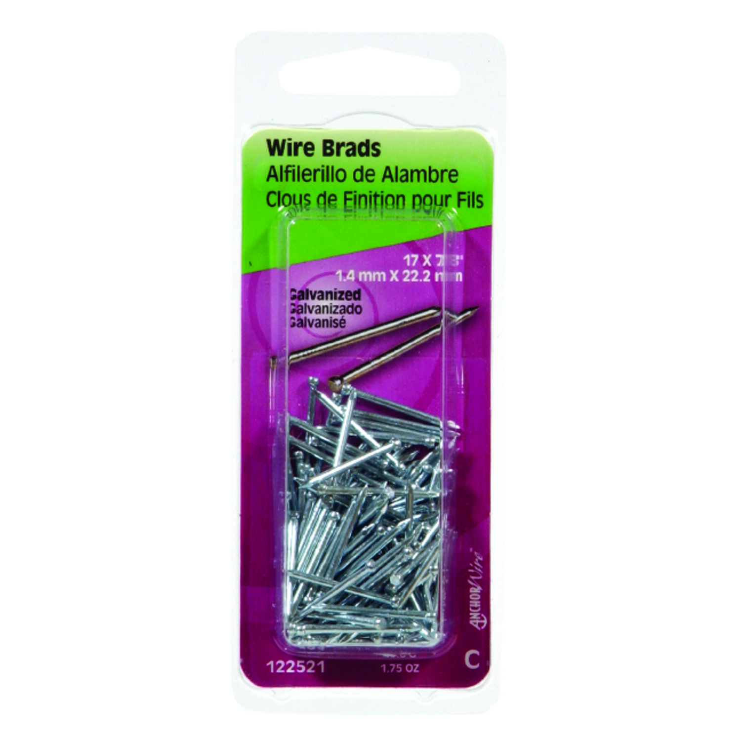 Hillman Anchor Wire 7/8 In. 18 ga 1.75 Oz. Galvanized Wire Brad