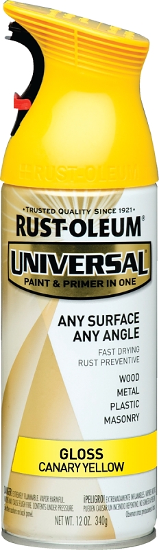 Rust-Oleum Universal 12 Oz. Gloss All-Surface Spray Paint, Canary Yellow
