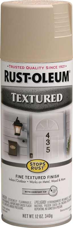Stops Rust Textured Spray Paint, Sandstone, 12-oz.