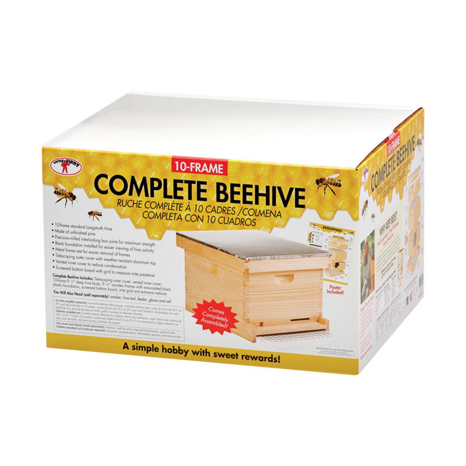 Complete Starter Beehive Kit With 9 Frames And Accessories