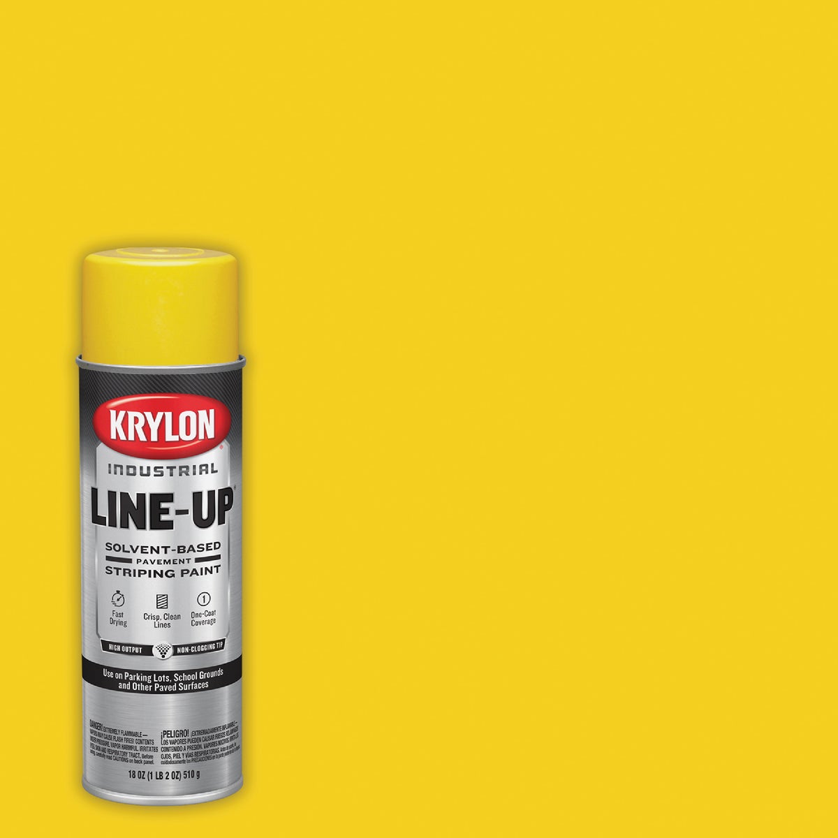 Industrial 8301 Sb Highway Yellow Striping Paint, 18 Oz. Solvent Based