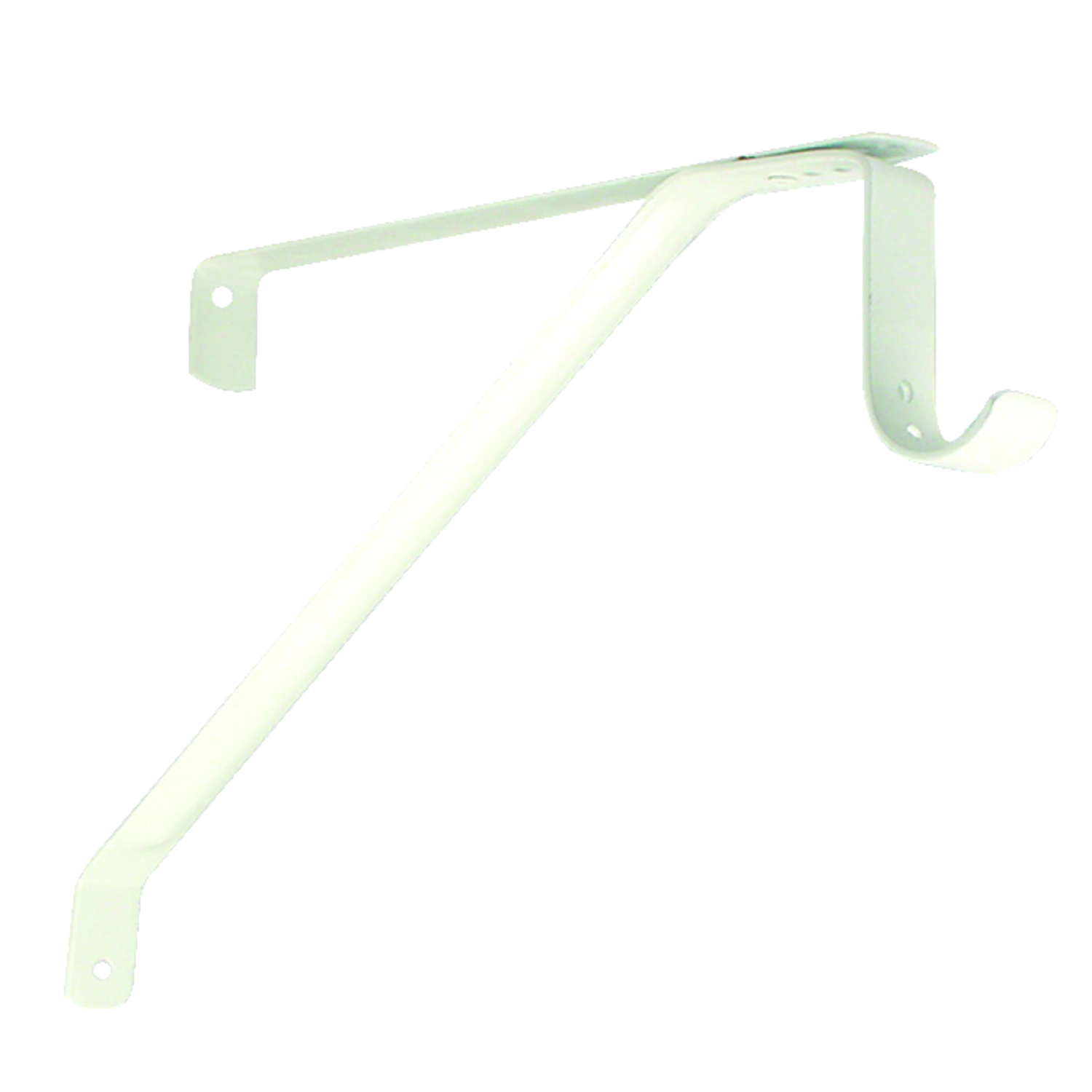 John Sterling Adjustable Shelf & Rod Bracket, 12.40 In. H X 12.40 In. D, White