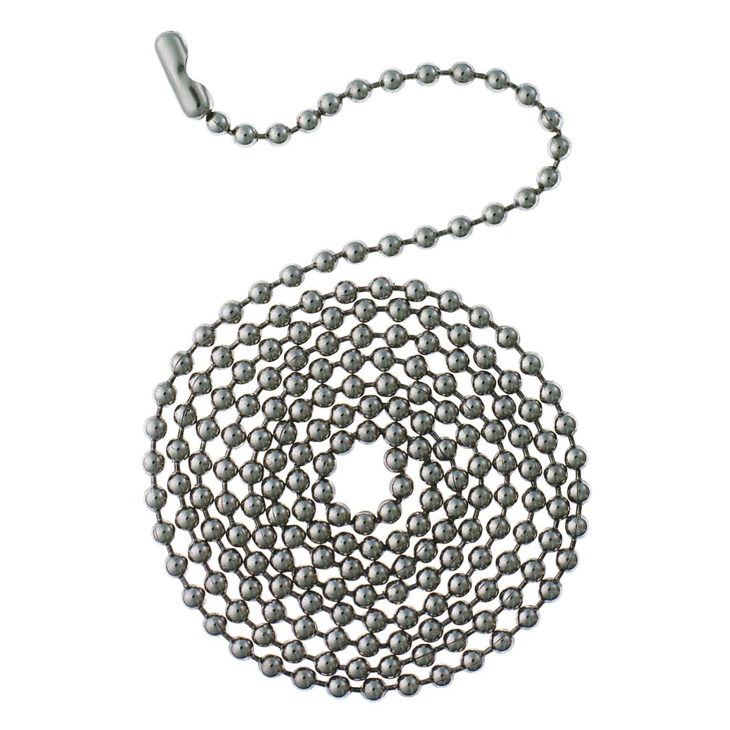 Beaded Stainless-Steel Chain, 3-Ft.