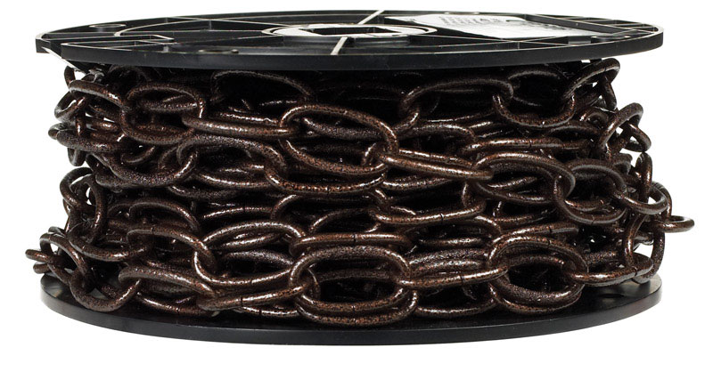 Campbell Antique Copper Decorative Chain 40 Feet, 0.14 In. Diameter, Model T0722006n